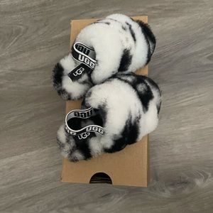 UGG Toddler Fluffy Marble Slides